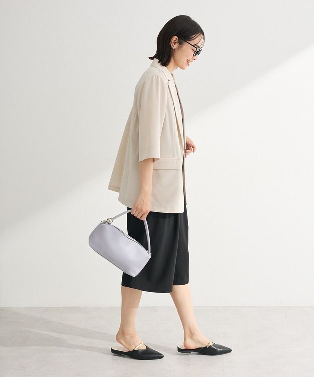 Green Parks シングル半袖ジャケット Natural