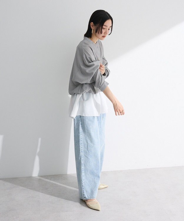 Green Parks シア‐シャツブルゾン Stripe