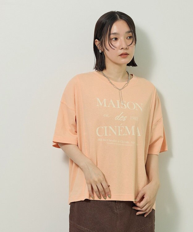 Green Parks アソートロゴ切替Ｔシャツ Orange