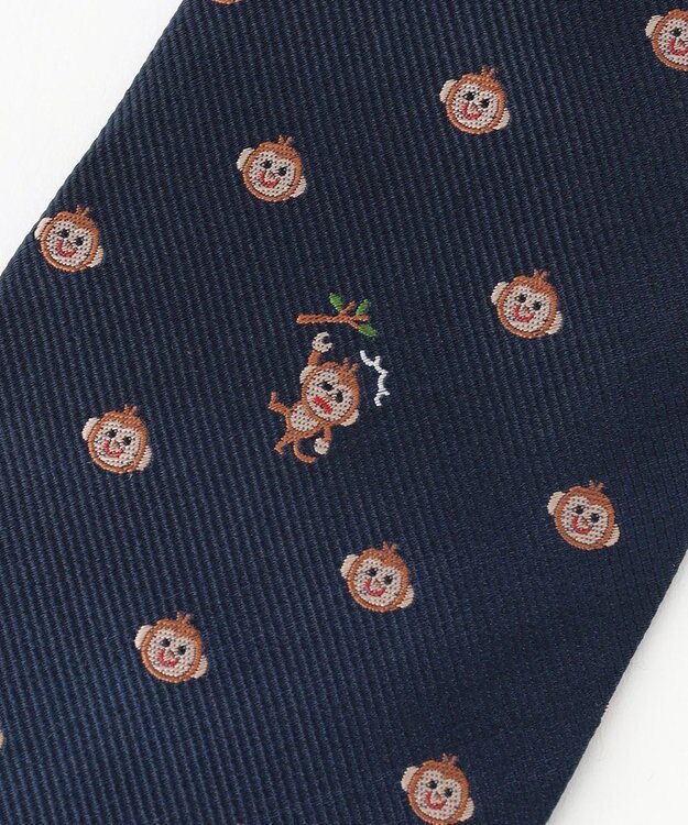 J.PRESS MEN 【J.PRESS JOKE TIE COLLECTION】猿も木から落ちる ネイビー系8