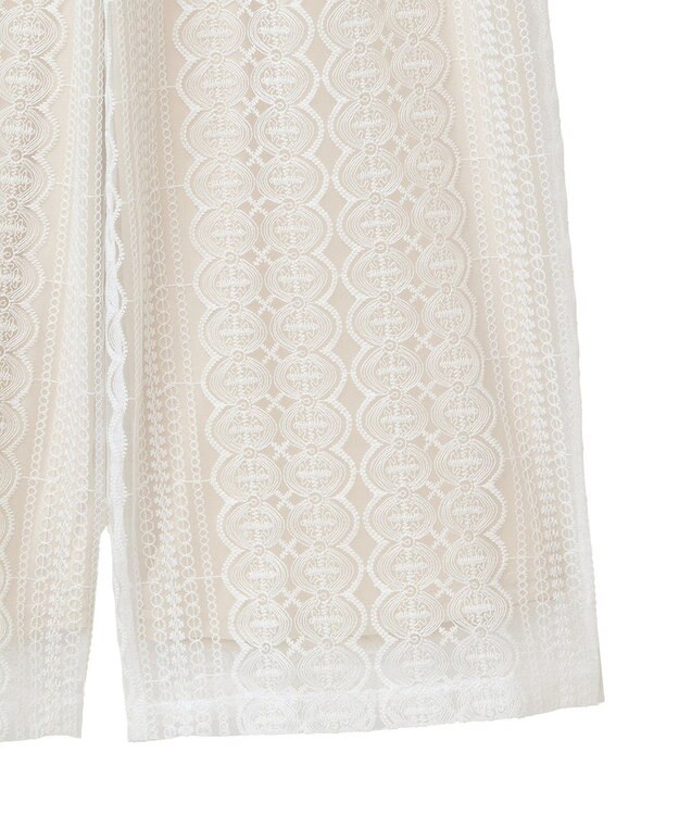 earth music&ecology レースパンツ Off White