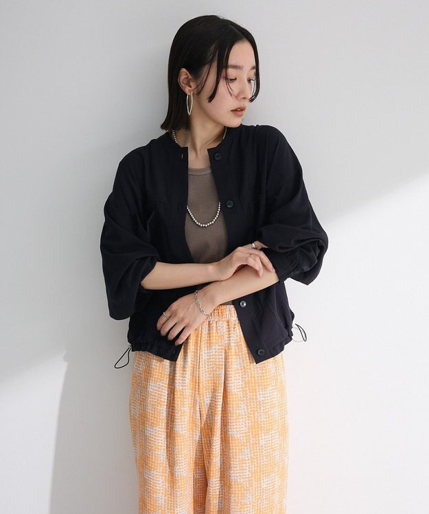 Green Parks シア‐シャツブルゾン Black