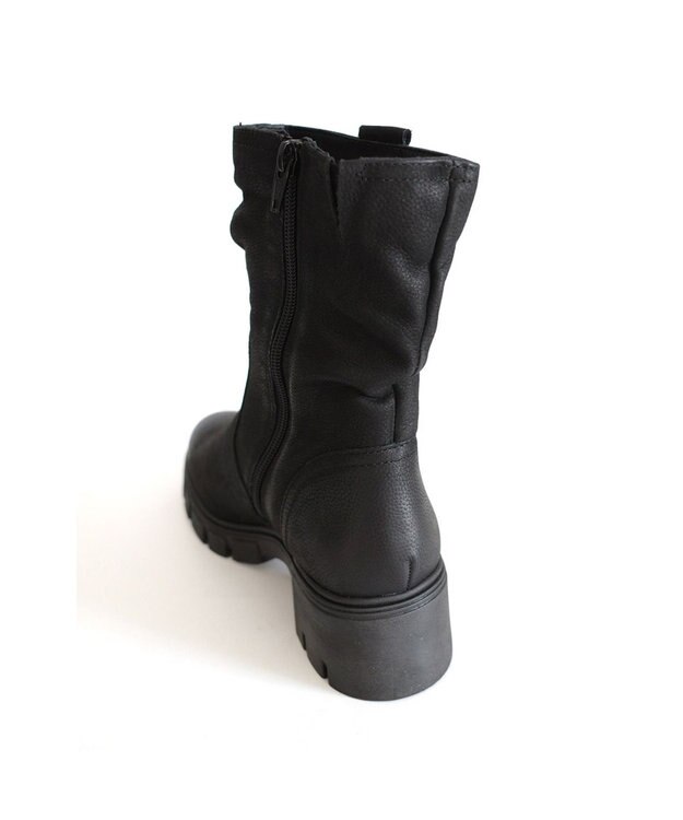 Pointer 本革ミドル丈ブーツ ブラック