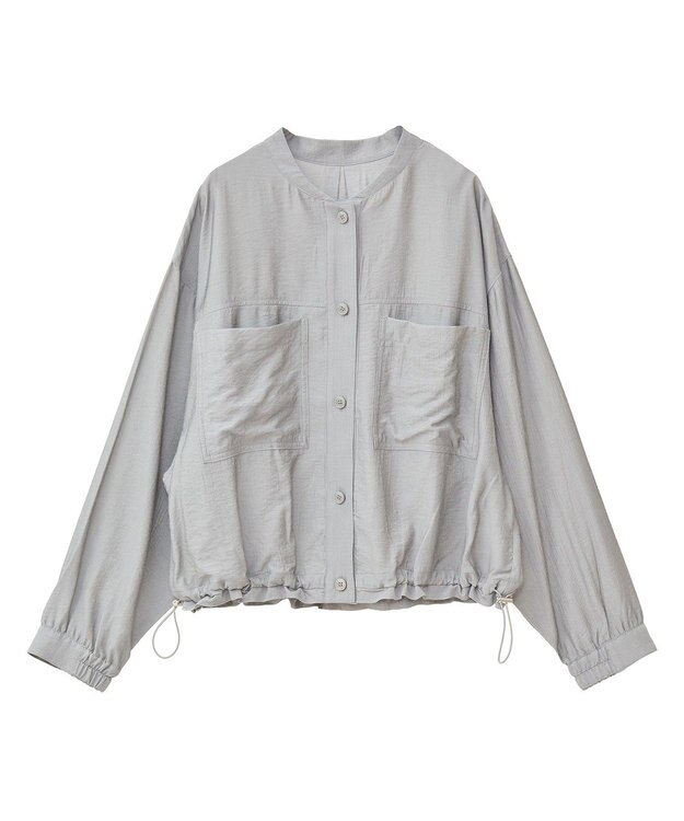 Green Parks シア‐シャツブルゾン Stripe