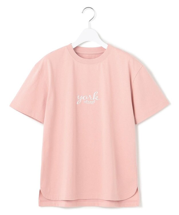 J.PRESS YORK STREET 【WOMEN】ベーシックロゴ Tシャツ ピンク系