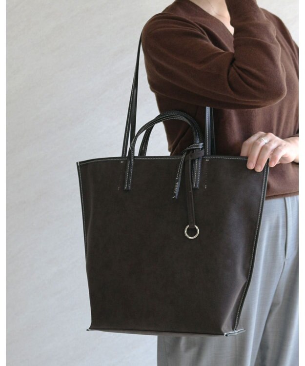 MORROW by thank 【A4サイズ収納可/軽量】VIVIAN LARGE ASスエード　ブラック