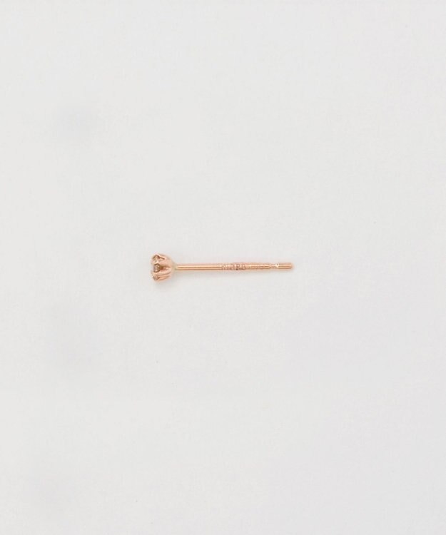 Phoebe 【K10】一粒ダイヤモンドピアス(片耳)　ローズゴールド ローズゴールド