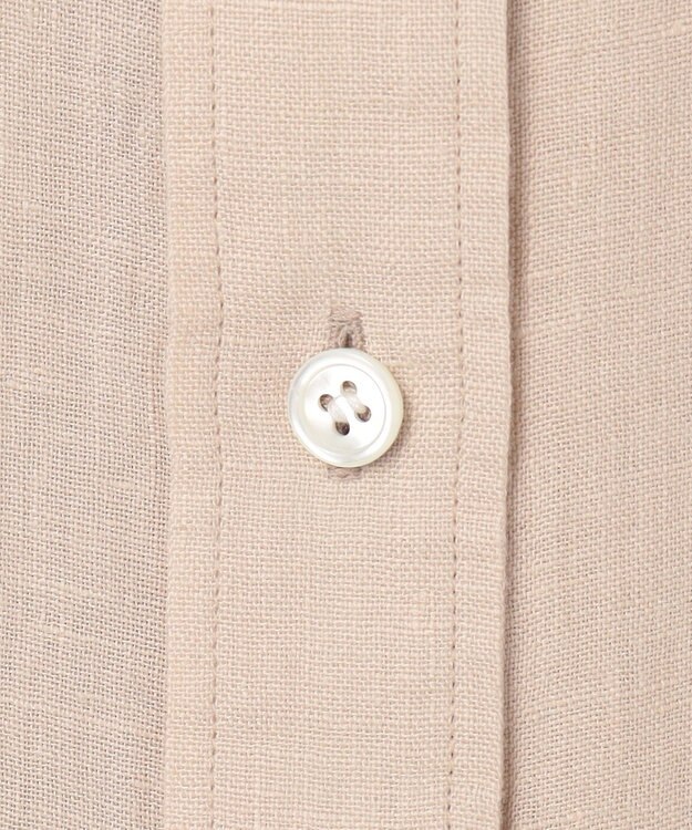 23区 【先行予約】LIBECOリネン ベーシック シャツ ベージュ系