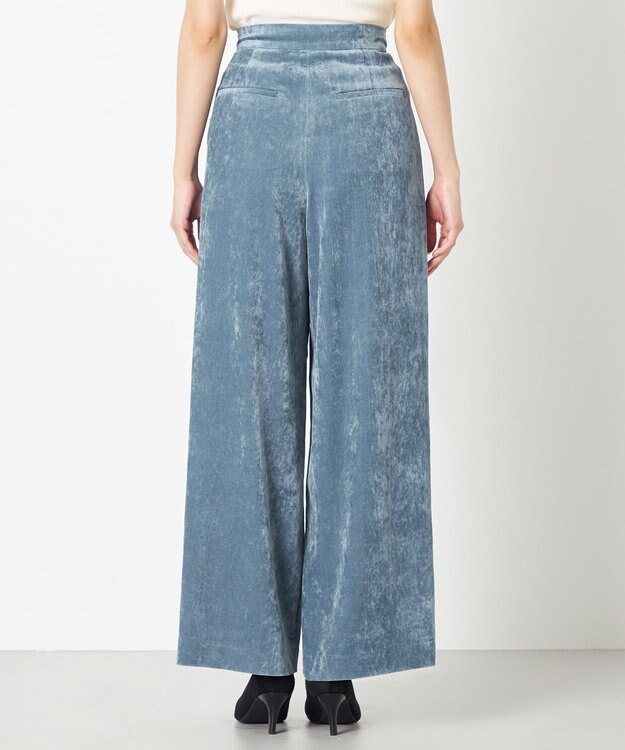 NAVE ブライトベロア パンツ ブルー系