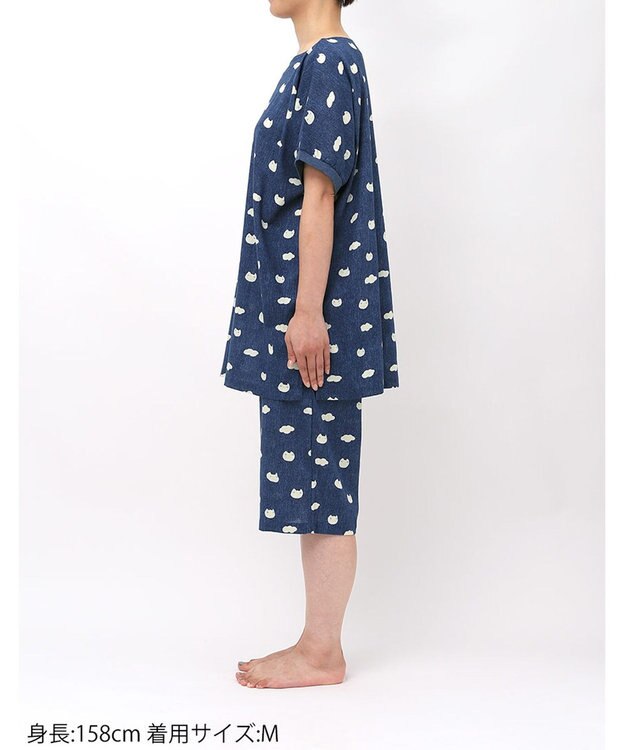 tsumori chisato SLEEP ツモリチサト パジャマ 綿100%(本体) 楊柳素材 4分袖 6分丈 レディース UDT119 /ワコール コン