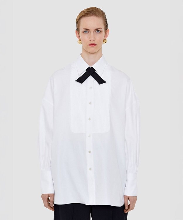 JOSEPH コットンシャーティング White