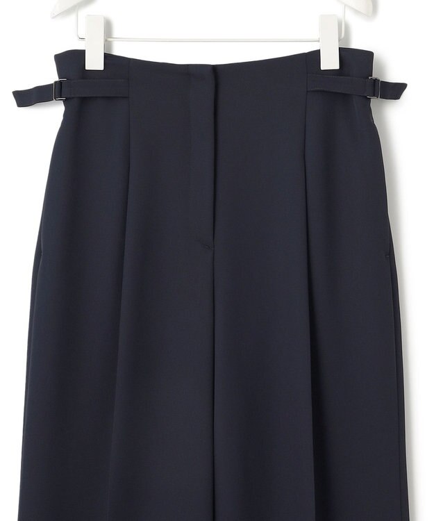 ICB 【2WAY・WEB限定・洗える】シルフィルダブルクロス サスペンダーパンツ ネイビー系