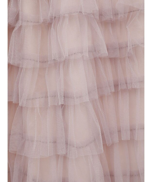 earth music&ecology ティアードフリルチュールスカート Shocking Pink