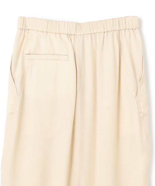 BEIGE， 【洗える】PAWPAW / ウエストリボンタックスカート Meringue