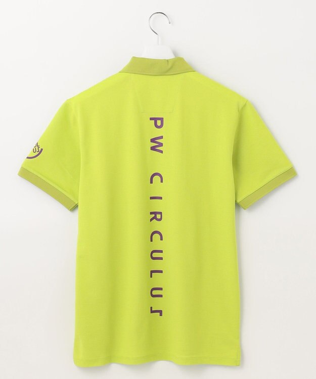 PW CIRCULUS 【MEN】【吸汗速乾/ストレッチ】ベーシックカノコ ポロシャツ ライム