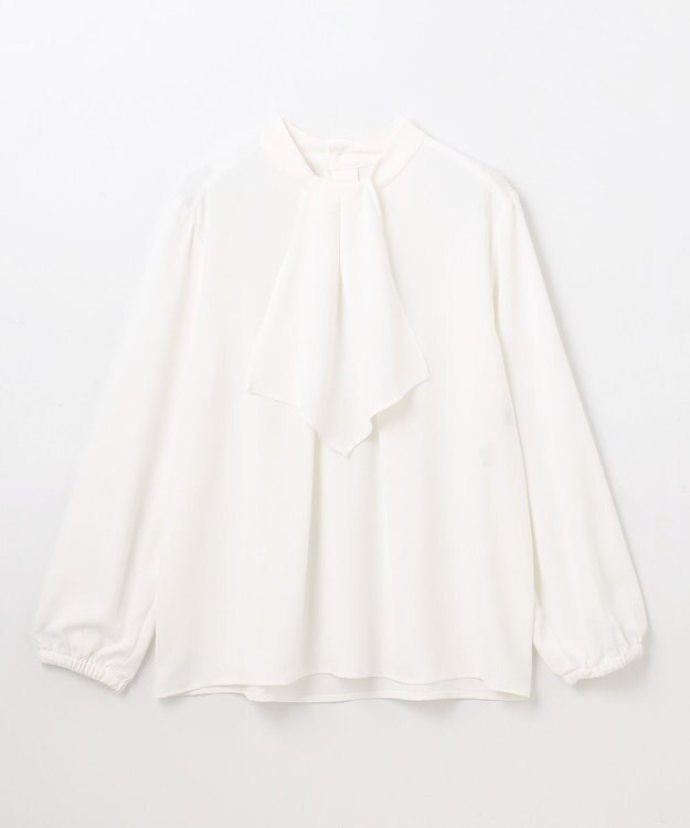 ANY 【2WAY/洗濯機可能】華やぎボウタイブラウス オフ