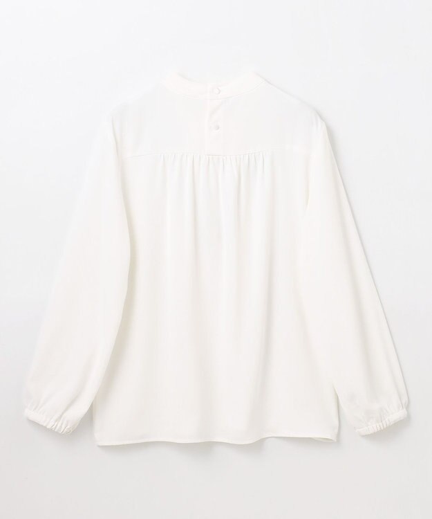 ANY 【2WAY/洗濯機可能】華やぎボウタイブラウス オフ