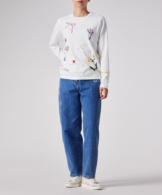 Paul Smith Daisy Chain Doodle 長袖Tシャツ ホワイト