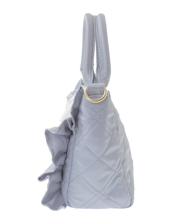 Maison de FLEUR ローズ2Wayキルティングミニトートバッグ Grayish Blue