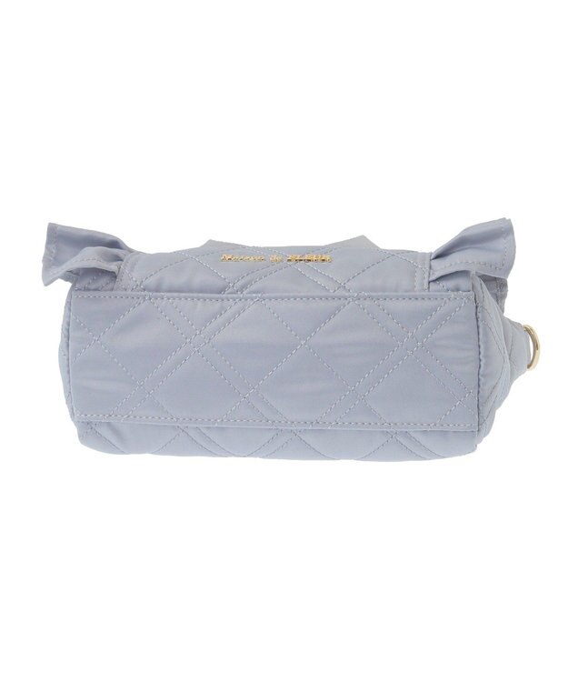 Maison de FLEUR ローズ2Wayキルティングミニトートバッグ Grayish Blue