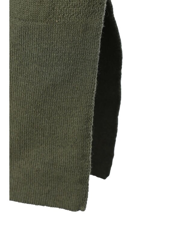 CRAFT STANDARD BOUTIQUE 裾スリットロングニットカーディガン Khaki