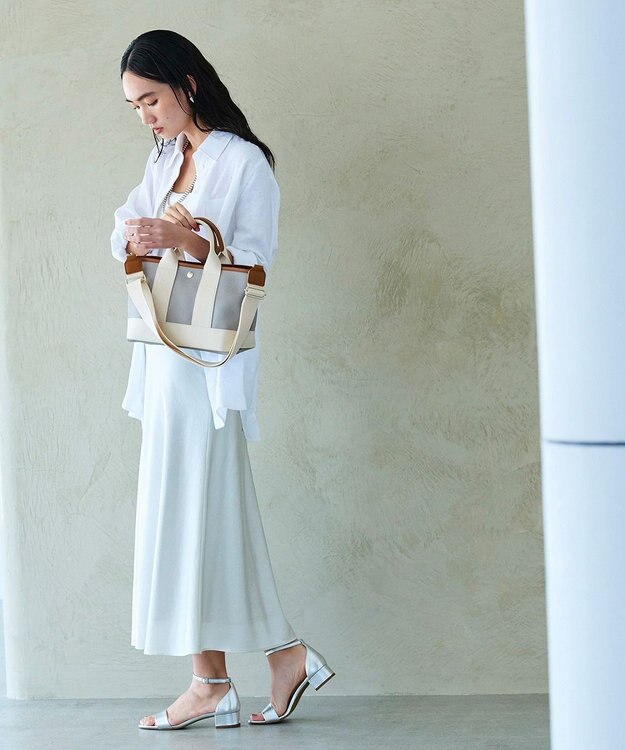 TOPKAPI 【Breath TOPKAPI】SCOTCH GRAIN スコッチグレイン ショルダー付き ミニ トート バッグ ライトグレー