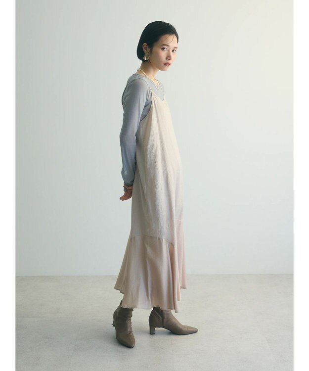 Green Parks ａ．マーメイドキャミワンピース Light Beige