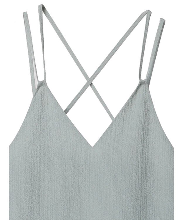 Green Parks 表面感キャミワンピース Blue