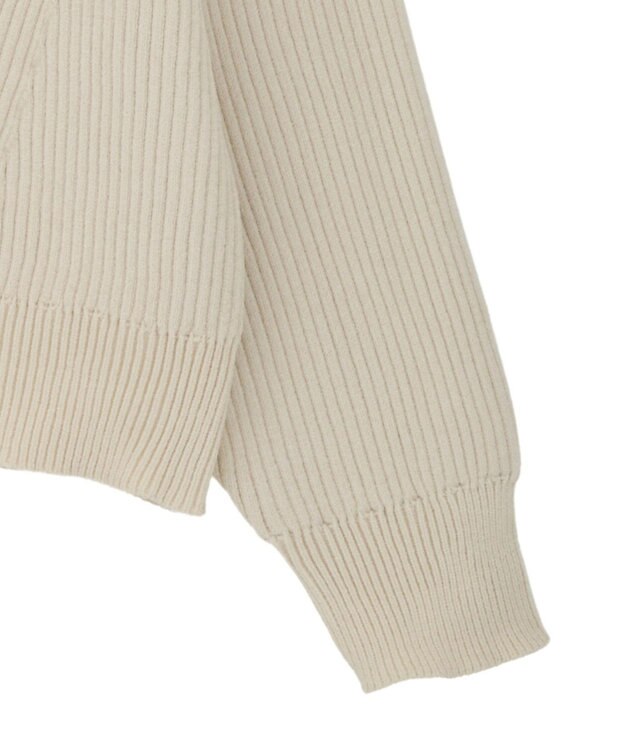 CRAFT STANDARD BOUTIQUE ミニモールハーフジップニットプルオーバー Off White