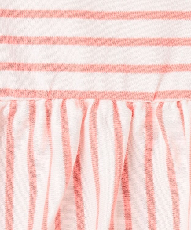 組曲 KIDS 【80-100㎝】マリンボーダー チュニック コーラル