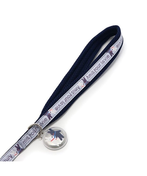 PET PARADISE リサとガスパール リード  《であい柄》リフレクトチャーム付き ＳＳ~Ｓ グレー