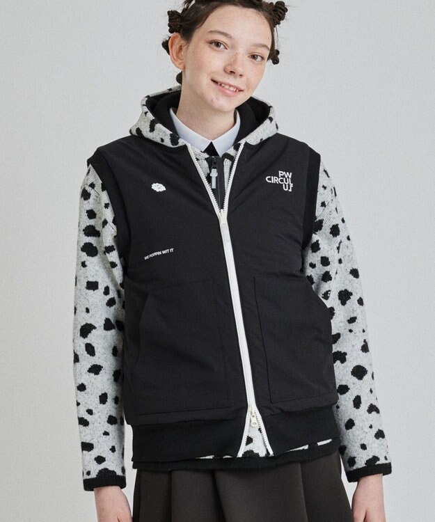 PW CIRCULUS 【WOMEN】リバーシブル カジユアルベスト グレー系5