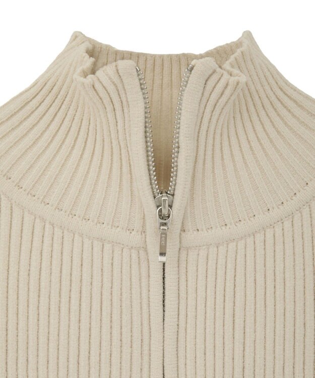 CRAFT STANDARD BOUTIQUE ミニモールハーフジップニットプルオーバー Off White