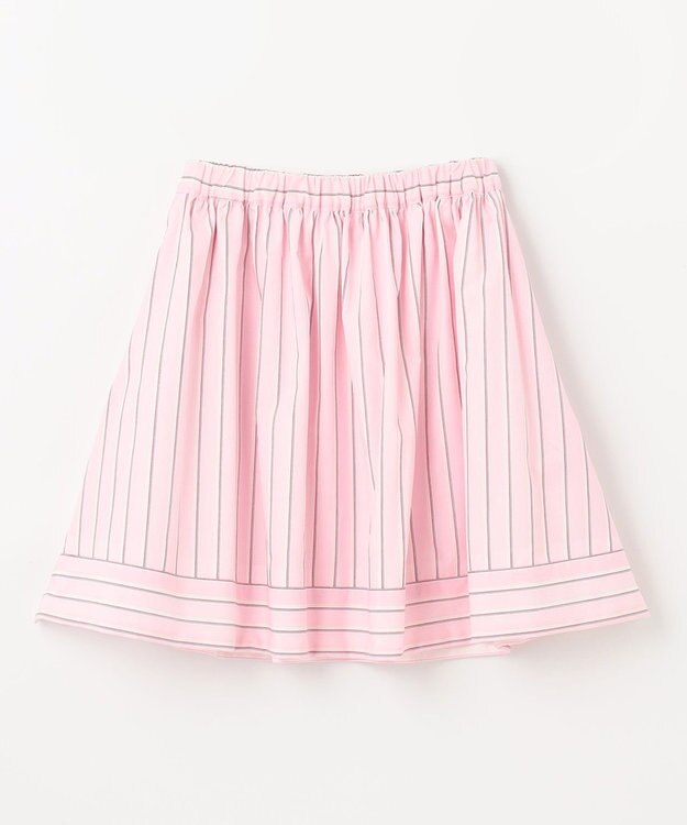 組曲 KIDS 【吸水速乾】【110-140㎝】ストライプ スカート ピンク系1