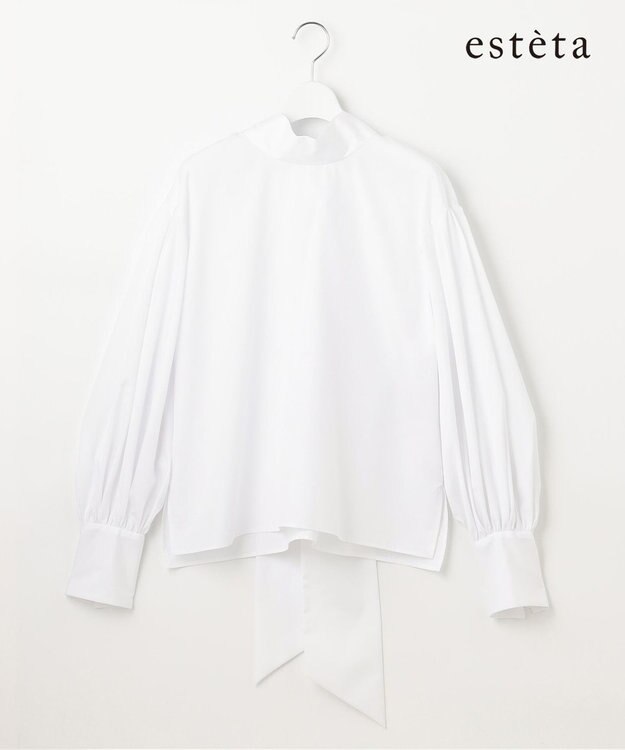 23区 S 【エステータ】THOMAS MASON ボウタイ ブラウス ホワイト系