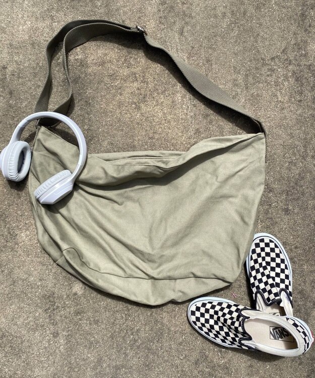 WEGO キャンバスBIGショルダー カーキ