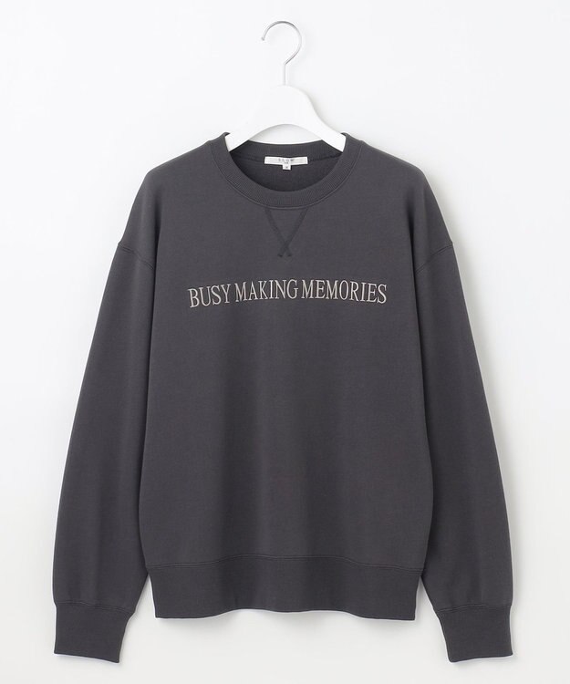 23区 L 【SLOW/一部店舗限定】ハイゲージテリー スウェット スレートxグレー