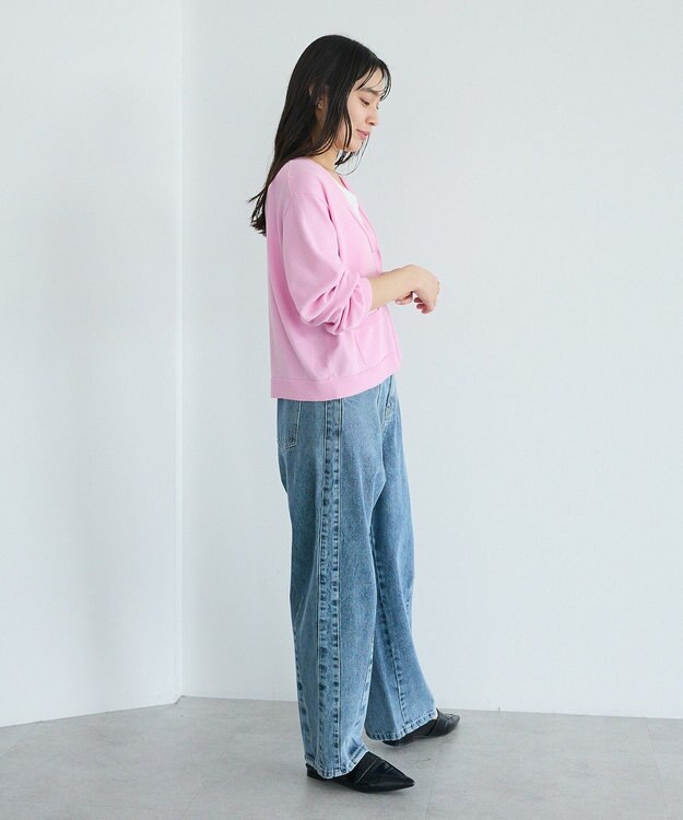 CRAFT STANDARD BOUTIQUE Ｖネックニットカーディガン Pink