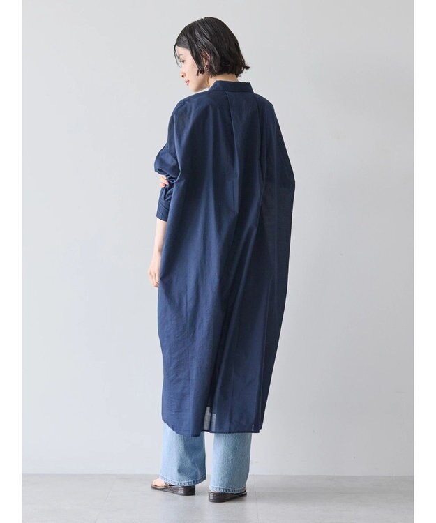 AMERICAN HOLIC 丈違いボイルワンピース Navy