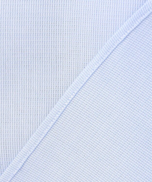 GOTAIRIKU 春夏向け/カラミ織【形態安定】SUMMERPREMIUMPLEATS_セミワイドカラー 半袖ドレスシャツ(26年限定モデル) 26年限定色/サックスブルー×カラミ織