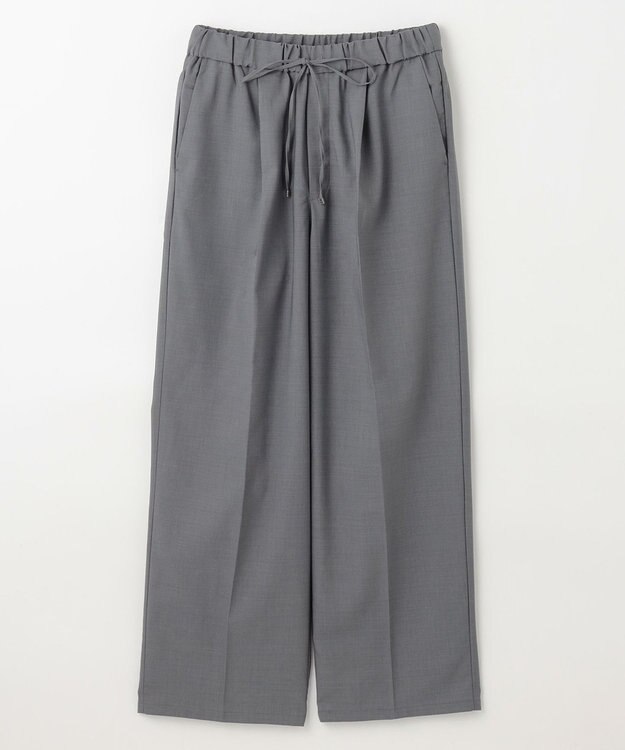 ANY L 【洗濯機可/セットアップ可/UVケア/速乾/イージーケア】サラサラテックリネンパンツ チャコールグレー