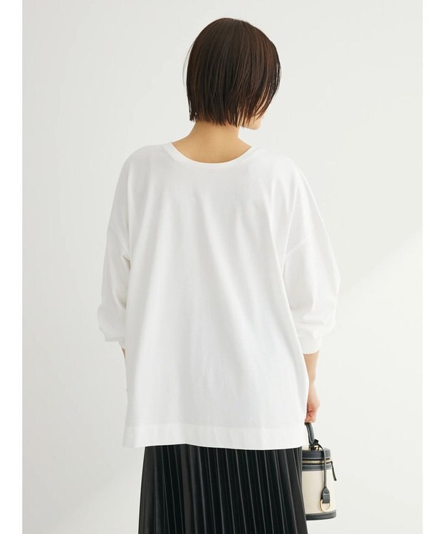 Green Parks 前後でも着れちゃう万能長袖ロンＴ Off White