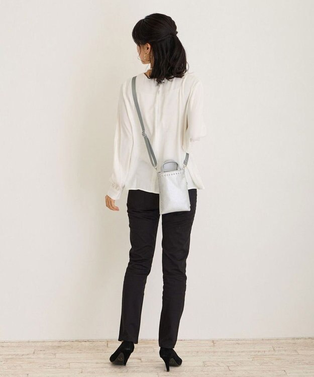 ROOTOTE 0661【直営店限定:ミニショルダー】ベビールー.シルバースタッヅ-A 02：シルバー