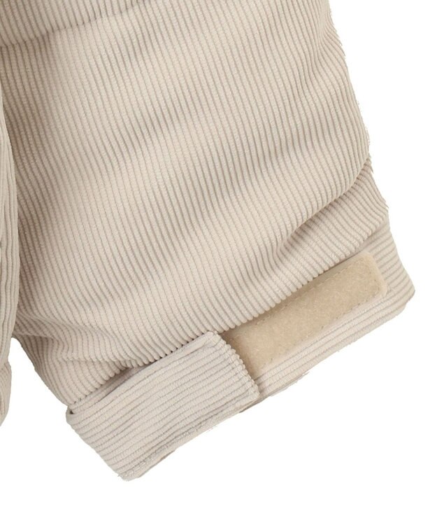 WEGO コーデュロイパデッドブルゾン ライトベージュ