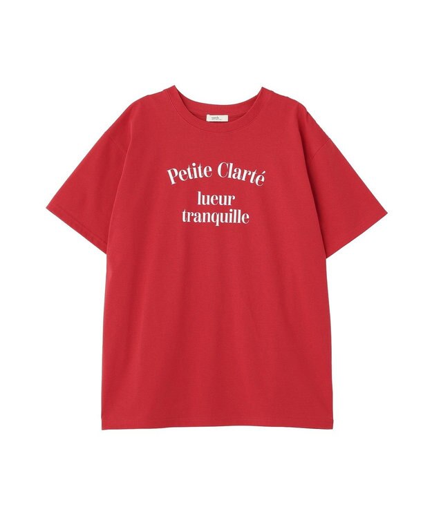 earth music&ecology アソートプリントＴシャツ Red