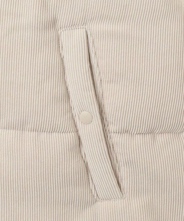 WEGO コーデュロイパデッドブルゾン ライトベージュ