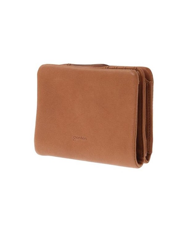 genten gソフト2 二つ折り財布 チャ