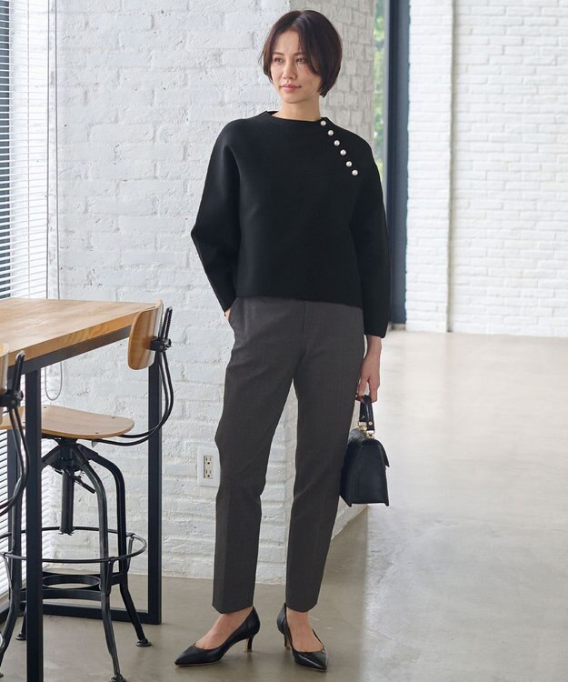 自由区 【WEB限定カラーあり・撥水加工】TRギャバテーパード パンツ グレー系