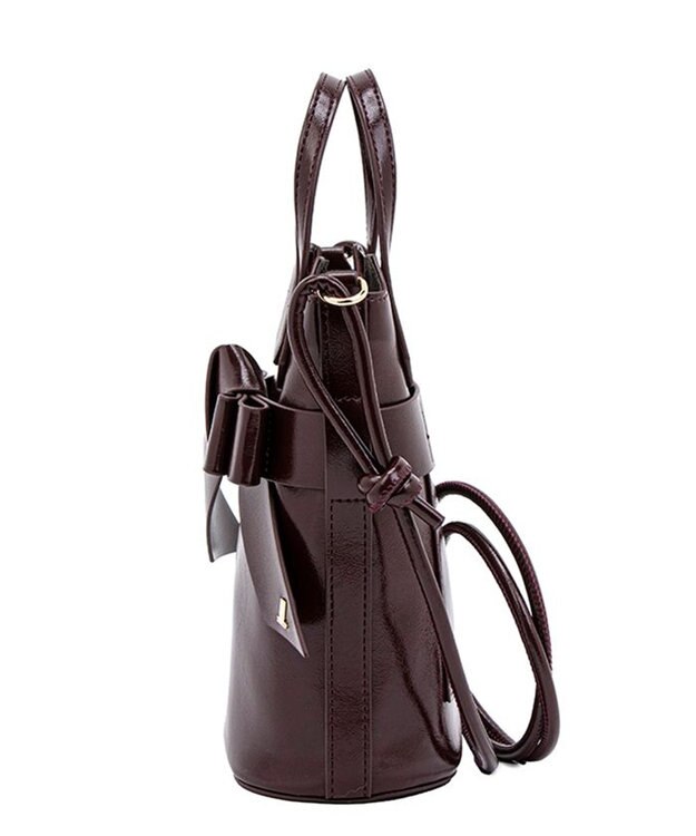 LANVIN en Bleu リュバン ショルダーバッグ ボルドー