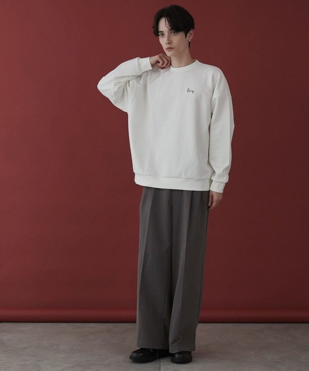 WEGO 【ユニセックス着用ITEM】AIRFUNCTIONワンポイントプルオーバー ホワイト